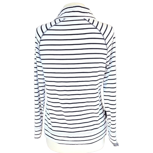 Coolibar SPF 50 Sun Protection Zip Striped  Pullover Top Size S - Picture 4 of 9